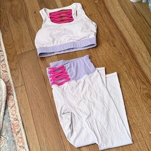 Pink and Lavender Activewear Set